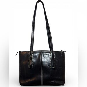 Vintage Fossil Rare Black Tote Bag